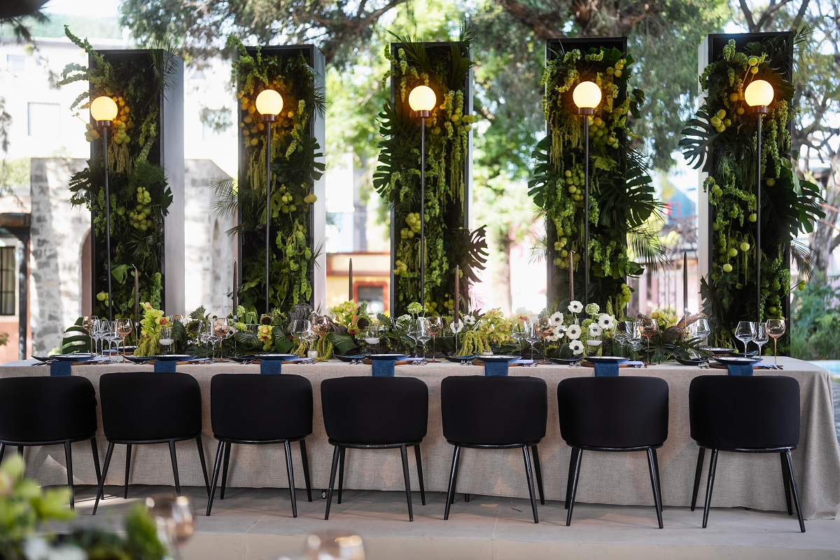 Recepción de evento elegante en hotel Banyan Tree Pueb
